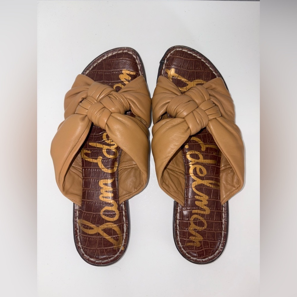 Sam Edelman Womens Garson Leather Slip On Slide Sandals - Picture 11 of 15